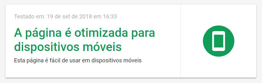 Resultado Dispositivo Mobile