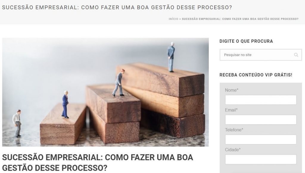 Exemplo de Conteúdo do Portal Abertura Simples