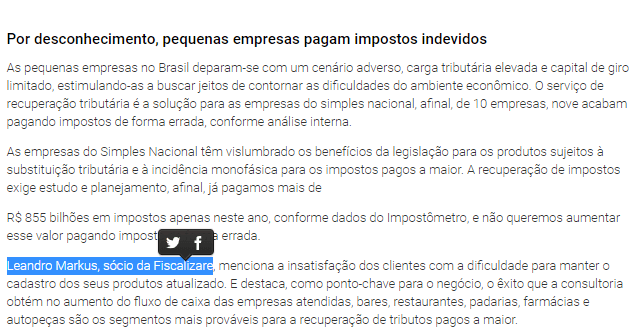 Audiência em sites diferentes